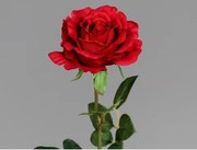 Umelá kvetina Ruža 58 cm, červená%