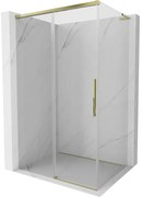 Mexen Rox, L posuvný sprchový kút 95 x 70 cm, číre sklo, zlatý profil, 8C2L-095-070-50-00