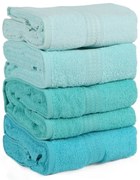 Súprava 4 osušiek Rainbow Water, 70 × 140 cm