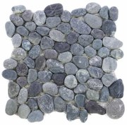 Divero Garth 968 Mozaika riečne okruhliaky - sivá 1 m2 - 30x30x1,5 cm
