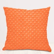 Biante Detská obliečka na vankúš Minky 3D bodky MKP-022 Oranžová 30 x 50 cm