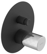 Sapho Sapho, ULTRATAP podomietková sprchová batéria, 2 výstup, čierná mat/chróm, UT042TBC