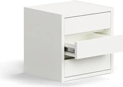 Zásuvková jednotka QBUS, 3 zásuvky, biela