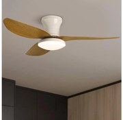 Brilagi-LED Stmievateľný stropný ventilátor LED/30W/230V 3000-6500K biela/hnedá+DO BG1609
