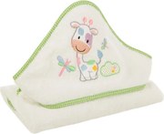 Osuška pre deti BABY 33 biela / zelená