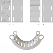 Lezecká súprava 3v1 malá – hojdačka, šmykľavka a lezecká stena Biela