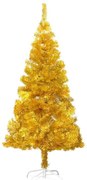 Zlatý umelý vianočný stromček, 120 cm 230 vetiev
