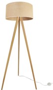 Stojacia lampa Juta, 1x jutové tienidlo, (výber zo 6 farieb konštrukcie)