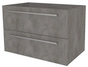 Mereo, Mereo Bino, kúpeľňová skrinka 61 cm, Multidecor, Betón tmavosivý, MER-CN690SBET2