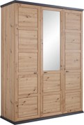 XXXLutz SKRIŇA SO ZRKADLOM, tmavosivá, dub artisan, 154/209/60 cm Hom`in - Skrine - 000003002937