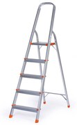 Jednostranné hliníkové schodíky, 1x5 stupňov, výška 1,05 m