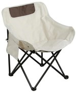 Tempo Kondela Kempingové kreslo, béžová/čierna, URAO