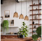 Eglo 44073 - Luster na lanku LAVISTER 3xE27/60W/230V hnedá