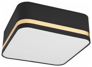 Stropné svietidlo SIRJA SQUARE 2xE27/60W/230V 35x35 cm čierna