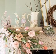 Umelá dekoračná kvetina ružový tulipán - 6*6*50 cm