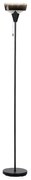 Kovová stojaca lampa 175 cm čierna/strieborná TALPARO Beliani