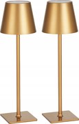 Vevor Stolová lampa 2-balenie 5200MAH Akumulátorová batéria Zlatá
