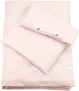 Ľanové detské obliečky púdrovo ružová 100x135 cm