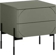 Nočný stolík Sonatia 45 cm - olivová