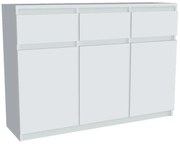 Komoda Merg 3D3S biela