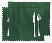 Goldea prestieranie na stôl teflónové - tmavo zelené - sada 2ks 30 x 40 cm