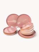 Súprava riadu's reaktívnou glazúrou Havana, 4 osoby, 12 ks