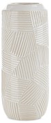KERAMICKÁ VÁZA ROMINA 12X30 CM KREMOVÁ