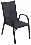 DEOKORK Záhradné kreslo GLORIA (čierna)