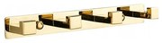 Mexen štvornásobný vešiak na uterák, zlatá - 709264-50