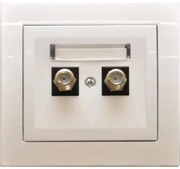 Zásuvka Anténová TYP F GPA-2WF/00