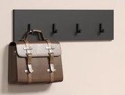 Nástenný vešiak na šaty Esteban, antracit%