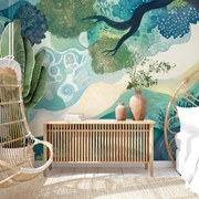 Fototapeta - Zelená koruna stromu života (147x102 cm)