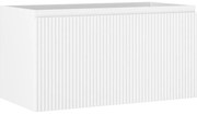 Mexen Rivel, kúpeľňová skrinka 90 cm, 1 zásuvka, drážkovaná, biela matná, 91A20-09047-1-BF01