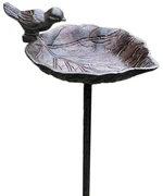 Zapichovacie napájadlo pre vtáky Lea, 98x14 cm, liatina, hnedá