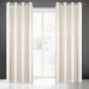 ZÁVES NA KRÚŽKOCH RITA 140X250 CM KRÉMOVÁ