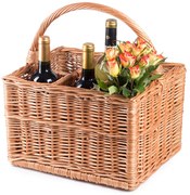 Piknikový prútený kôš Bran II.š. 36 x hl. 26 x v. 23/39(cm)