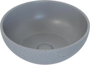 Umývadlo na dosku BERGEN, priemer 39 cm, betón/šedá