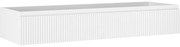 Mexen Rivel, kúpeľňová skrinka pod umývadlo 140 cm, 1 zásuvka, drážkovaná, biela matná, 91A20-14023-1-BF01