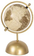 Otočný dekoračné glóbus na zlatom kovovom podstavci Reine - 24 * 20 * 37 cm