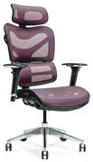 Ergonomické kreslo Ergo 600, mesh, slivkové