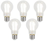 Sada 5 inteligentných stmievateľných LED žiaroviek E27 A60 číra 7W 806 lm 2700-6500K Zigbee
