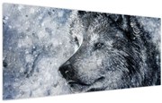 Obraz - Kreslený vlk (120x50 cm)
