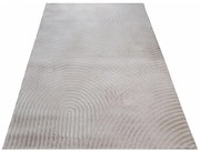 Koberec 3D Anett geometrický, béžový