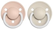 BIBS De Lux cumlíky, kaučuk NOČNÉ 2ks - veľkosť 1 - Blush Vanilla