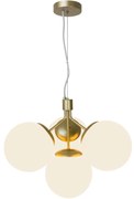 Nordlux - Luster na lanku IVONA 4xE27/28W/230V zlatá
