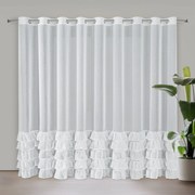 ZÁCLONA NA KRÚŽKOCH DANI1 300 CM X 250 CM BIELA