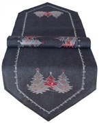 Obrus Vianočné stromčeky 40x140 cm