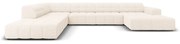 Krémová rohová pohovka (ľavý roh/do "U") Chicago – Cosmopolitan Design