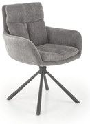 Jedálenská stolička Leary, sivá