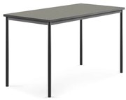 Stôl SONITUS, 1600x800x900 mm, linoleum - tmavošedá, antracit